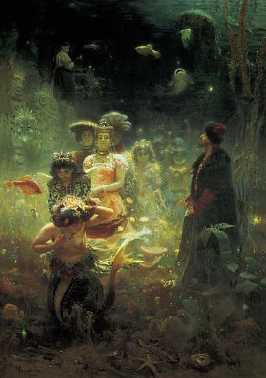 llya Yefimovich Repin Sadko in the Underwater Kingdom Germany oil painting art
